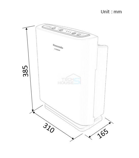 Kích thước Panasonic-F-P15EHA
